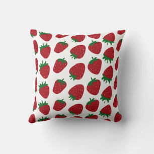 Strawberry Print Kussen