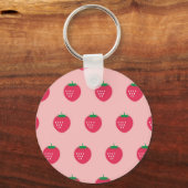 Strawberry Print Sleutelhanger (Voorkant)