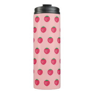 Strawberry Print Thermosbeker