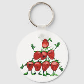 Strawberry Pyramid Sleutelhanger (Achterkant)