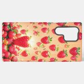 Strawberry Rain Phone Case Samsung Galaxy Hoesje (Achterkant horizontaal)