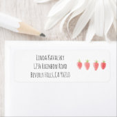 Strawberry Return Address Label (Insitu)