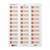Strawberry Return Address Labels (Full Sheet)