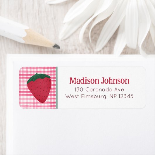 Strawberry Return Address Labels (Insitu)