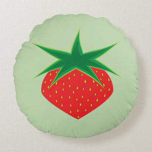 Strawberry Round Pillow Rond Kussen