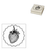 Strawberry Rubberstempel (Gestempeld)