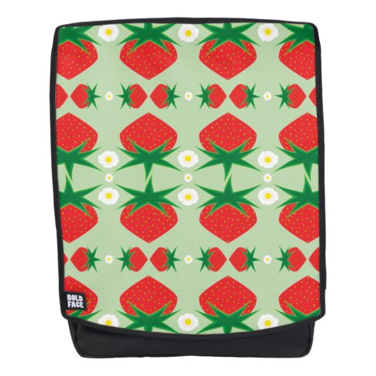 Strawberry-rugzak Rugtassen (Voorkant)