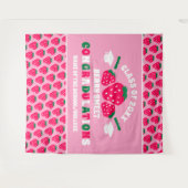 Strawberry School Reunion Afstuderen Banner Wandkleed (Voorkant (horizontaal))