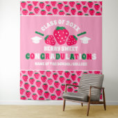 Strawberry School Reunion Afstuderen Banner Wandkleed (In situ)