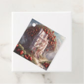 Strawberry shortcake huis en feest bedankjes labels (In situ)