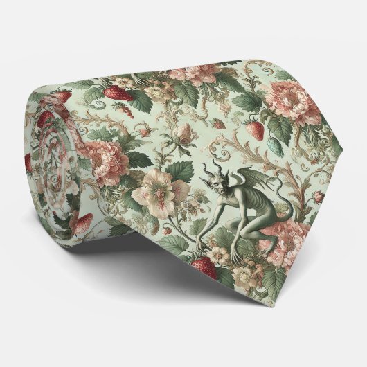 Strawberry Sins – Gotisch Victoriaans Stropdas (Opgerold)