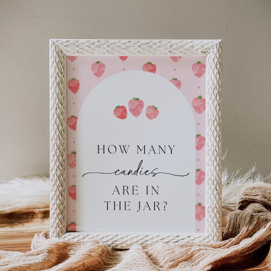 Strawberry Snoepjes Party Sign