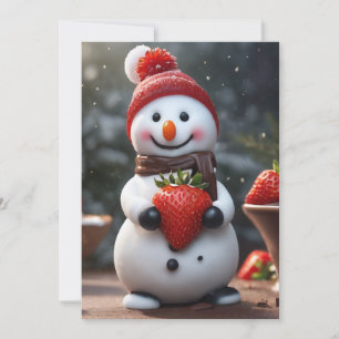 Strawberry Snowman uitnodiging