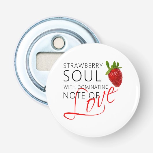 Strawberry Soul Button Flesopener (Voorkant)