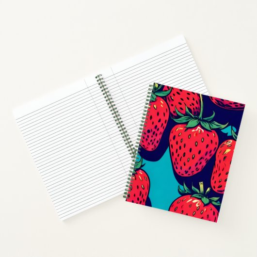 Strawberry spiral notebook notitieboek (Binnen)