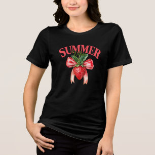 Strawberry Summer Vibes Tri-Blend Shirt