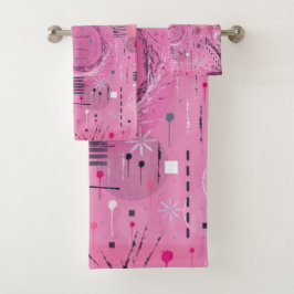 Strawberry Sundae Abstract Art  Bad Handdoek