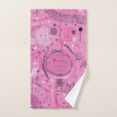 Strawberry Sundae Abstract Art Bad Handdoek (Handdoek)