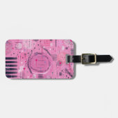 Strawberry Sundae Abstract Art Bagagelabel (Voorkant horizontaal)