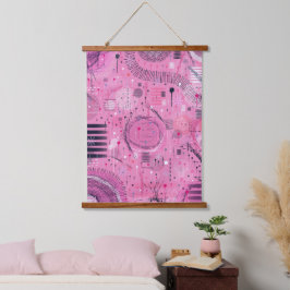 Strawberry Sundae Abstract Art  Hangend Wandkleed