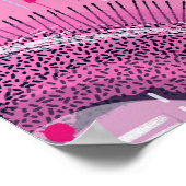 Strawberry Sundae Abstract Art Poster (Hoek)