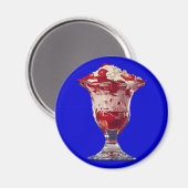 Strawberry Sundae Magneet (Voorkant / Achterkant)