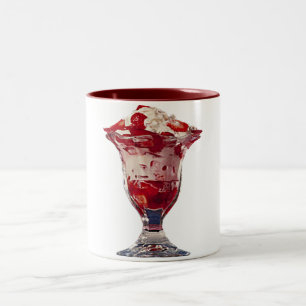 Strawberry Sundae Tweekleurige Koffiemok