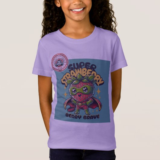 Strawberry Super Hero T-shirt (Voorkant)