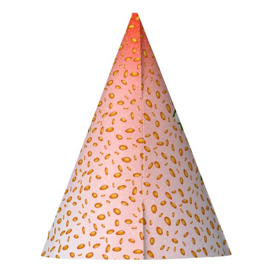 Strawberry Sweet ONE eerste verjaardag Feesthoedjes (Achterkant)