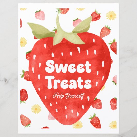Strawberry Sweet Treats-teken (Voorkant)