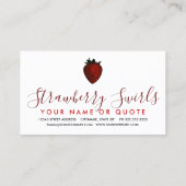 Strawberry Swirls visitekaartje (Achterkant)