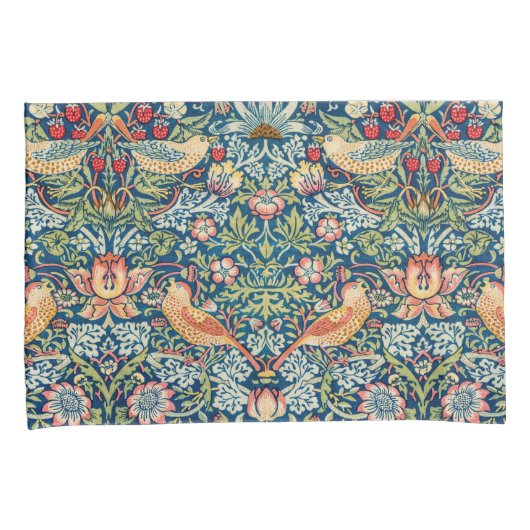 Strawberry Thief beroemd gemaakt door William Morr Kussensloop (Voorkant-Rechts)