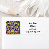 Strawberry Thief Birds William Morris Etiket (Insitu)