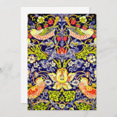 Strawberry Thief Birds William Morris Kaart (Voorkant / Achterkant)