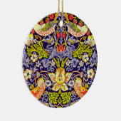 Strawberry Thief Birds William Morris Keramisch Ornament (Rechts)