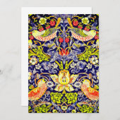Strawberry Thief Birds William Morris Save The Date (Voorkant / Achterkant)