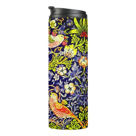 Strawberry Thief Birds William Morris Thermosbeker (Geroteerd rechts)