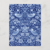 Strawberry Thief Blue Monotone, William Morris Briefkaart (Voorkant)
