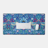 Strawberry Thief Blue, William Morris Bureaumat (Keyboard & Muis)