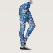 Strawberry Thief Blue, William Morris Leggings (Droite)