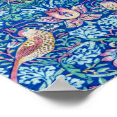 Strawberry Thief Blue, William Morris Poster (Coin)