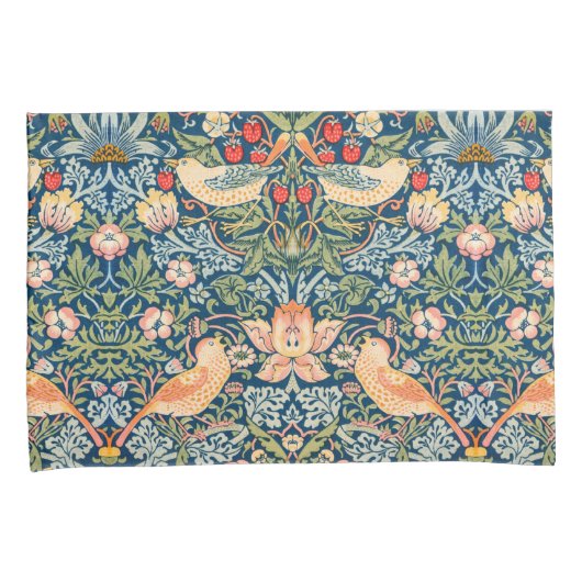 Strawberry Thief (door William Morris) Kussensloop (Voorkant-Rechts)