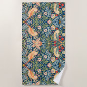 Strawberry Thief (door William Morris) Strandlaken (Voorkant)