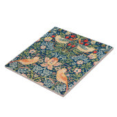 Strawberry Thief (door William Morris) Tegeltje (Zijkant)