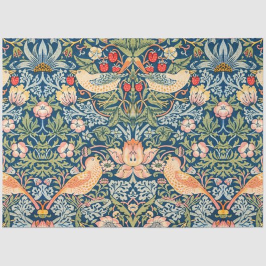 Strawberry Thief (door William Morris) Tissuepapier (Voorkant)