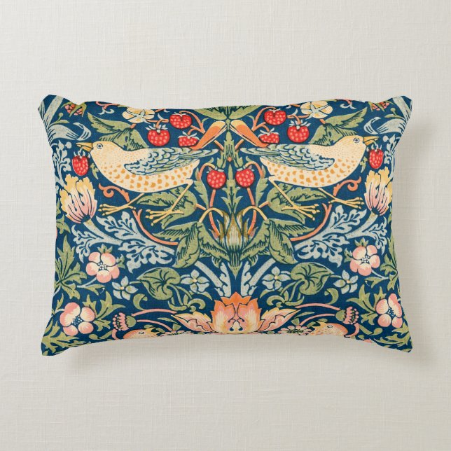 Strawberry Thief ,Famous Painting Accent Kussen (Voorkant)