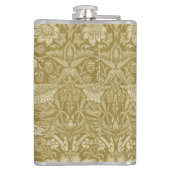 Strawberry Thief Gold, William Morris Heupfles (Achterkant)