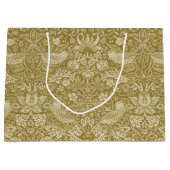 Strawberry Thief Gold, William Morris Large Gift B Groot Cadeauzakje (Voorkant)