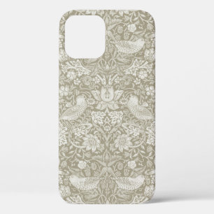 Strawberry Thief Ivory, William Morris iPhone 12 Hoesje