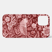 Strawberry Thief Maroon, William Morris Case-Mate iPhone Case (Achterkant (horizontaal))